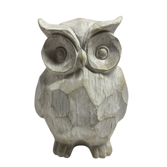 Rustic Owl Figurine Statue Home Decor Accent‎ Tabletop Decoration 6"H - Picture 1 of 9